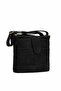 Genuine Suede Leather Women's Bag with Gold Detail and Cross Strap