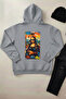 Swaggy Lisa - Unisex Hooded Kangaroo Pocket 3 Thread Puff (with Fleece Inside) Sweatshirt