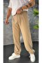 Modal Fabric Pleated Baggy Pants - 3