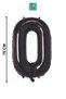 Black Color 0 Number Foil Balloon 76 cm Birthday Party Decoration - 2