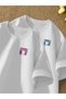 Unisex Cute Cat Front Printed Lover Couple Combination Design Oversize T-Shirt Set of 2 - 2