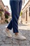 Z094 Genuine Leather Women's Shoes with Flexible Soft Rubber Laces - 6