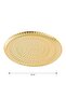Yellow Round Metal Tray 25 cm (S6) - 4