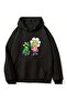 Unisex Black Oversize 3 Thread Raster Sweatshirt - Premium Quality High Resolution Printed