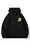 Unisex Black Oversize 3 Thread Raster Sweatshirt - Premium Quality High Resolution Printed