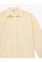 Viscose Blended Classic Collar Long Wide Sleeve Oversized Shirt - 5
