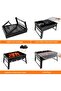 BBQ Grill 35x28x20cm Outdoor camping, Portable Folding Charcoal Barbecue - 3
