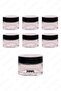 30ml Clear Glass Cream Jar with Black Lid, Set of 6