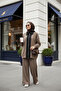 Nordic Selanik- Oversized Suit with Embroidered Detail | Vizonkahve - 4
