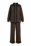 Nordic Selanik- Oversized Suit with Embroidered Detail | Acıkahve - 7