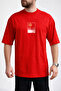 Men's Rising Sun and Sea Wave Red T-Shirt