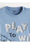 Crew Neck Printed Boys' Pajama Set (S6) - 3