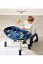 Kids Learning Desk, With Gadgets, Activity Table and Chair Set, Height Adjustable Educational Desk w - 5