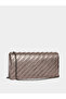 Metallic Clutch with Chain Strap