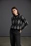 Women's Baklava Pattern Şardon Sweater - 3
