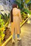Leather Trench Coat with Shoulder Epaulettes, Milk Coffee Color - 4