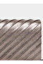 Metallic Clutch with Chain Strap - 4