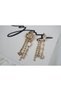Bkp083 Sun & Moon Figure Hanging Earrings (Length 80 mm)
