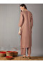 Women Beige Round Neck Floral Embroidered A-Line Kurta with Pants Set - 3