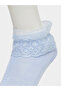 Pack of 4 - Girls Lace Trim Ankle Socks - 7