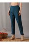 Women Teal Embroidered Straight Kurta with Pant and Dupatta Set - 5