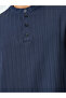 Men Navy Blue Textured T-Shirt and Shorts Co-Ords - 3