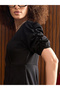 Women Black Straight Leg Jumpsuit - 4