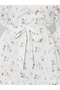 Women Floral Print Tiered Maxi Dress - 4