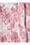 Women Pink Printed Balloon Sleeve A-Line Maxi Dress - 5