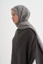 Grace Monogram Floral Shawl Gray - 3