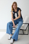 Wide Leg Denim Trousers 32-8005