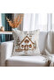 Let It Snow Figured Digital Printed Double-Sided Velvet Cushion Cover - 43X43 cm - 3