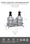 Hgy home 2-piece glass liquid soap dispenser and dish soap dispenser with stand - black - 5