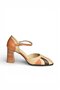Y398360103 Genuine Leather Thick Heeled Women's Slippers - 7