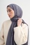 Aura Pattern Rina Floş Jacquard Shawl Smoked - 3