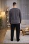 Seasonal 100% Cotton Large Size Men's Cotton Pajama Set - 3
