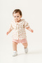 Baby Girl & Child Muslin Fabric Floral Patterned Shorts Summer Set - 4