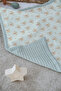 Double-Sided Baby Blanket, 100% Cotton Waffle Pique - Cute Rabbits - 100 X 150 cm - 2
