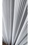 Ecru Tulle Curtain with Vertical Stripes, 1/3 Dense Pleats, Wrinkle-Free, No Ironing Needed, Suitable for Any Room