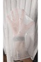Ecru Linen Tulle Curtain with Vertical Stripes 1/2.5 Medium Pleat Wrinkle-Free, No Ironing Required, Suitable for Any Room - 2