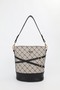 Women's Monogram Minkblack Belt Detailed Bucket Model Hand Shoulder and Crossbody Bag Carla - 2