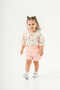 Baby Girl & Child Muslin Fabric Floral Patterned Shorts Summer Set - 7