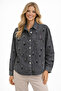 Women's Sequin and Stone Embroidered Denim Jacket - 4