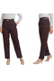 Women's Pleated Straight-Leg Pants – Black Frame - 3