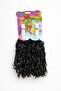 Ponpon Matte Black Cheerleading Pompoms with Sticks Durable Lightweight Cheer Pompoms 6 Pairs - 2