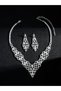 2-Piece Embellished Necklace And Earrings Jewelry Set - 4