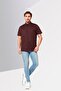 Men Regular Fit Allover Print Short Sleeve Casual Shirt, Dark Maroon - 2