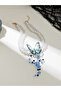 Blue Butterfly Pearl Choker Necklace - 3