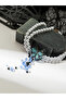 Blue Butterfly Pearl Choker Necklace - 4