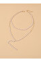 Faux Pearl Double Layer Necklace - 2